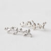 Orecchini climber artigianali forma boccioli, orecchini artigianali in argento 925, orecchini artigianali a Milano