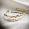 bracciale rigido aperto regolabile, bracciale in bronzo o argento 925, bracciale rigido artigianale, made in italy, bangle artigianale in argento 925