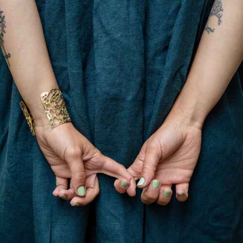 Bangle mare in bronzo giallo