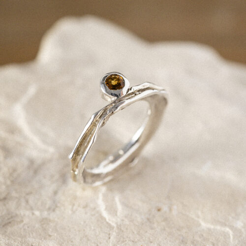 Anello Alga con pietra